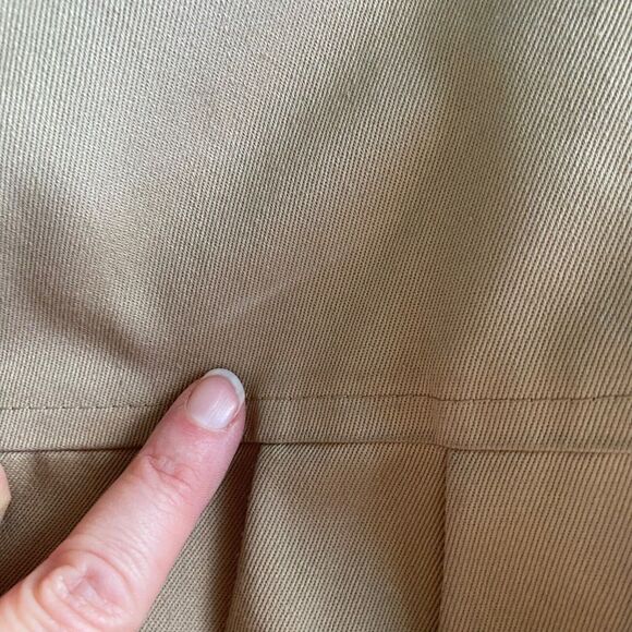 Vintage Trench Coat 10 Tall TWA Airlines Stan Herman Flight Attendant Belted 70s - Picture 12 of 12